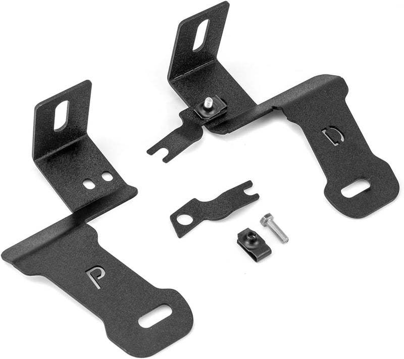 ROMELACK Hood Mount Brackets Ditch Light Pods Bracket No Drilling Compatible with Chevy Silverado Fit GMC Sierra 1500 2500 3500 2019-2024 - Image 4